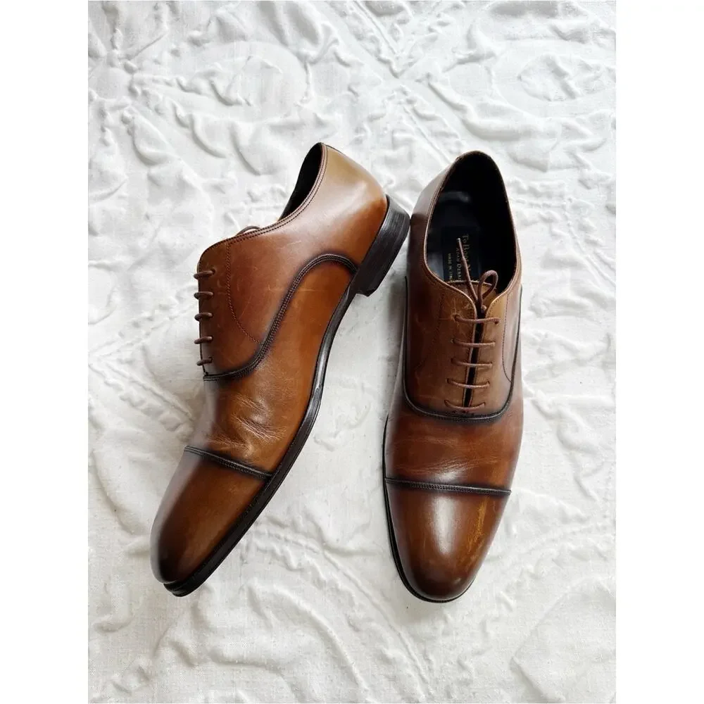 TO BOOT NEW YORK Frankie Cap Toe Oxford Size 13